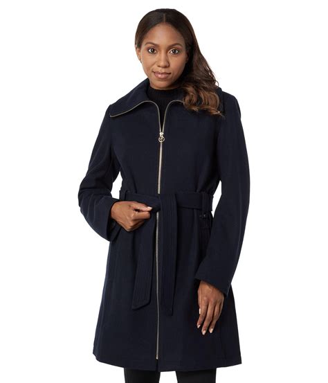 michael kors zip front wool coat|Michael Kors men's wool coat.